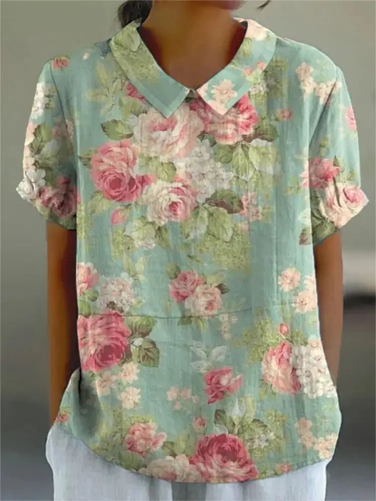 Esperanza | Camisa retro floral