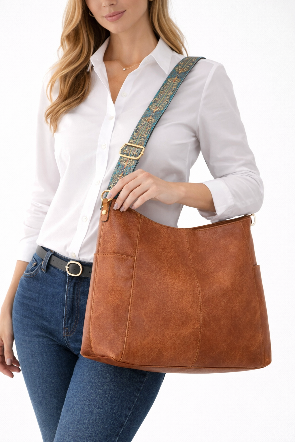 Elena | Bolso de hombro de piel