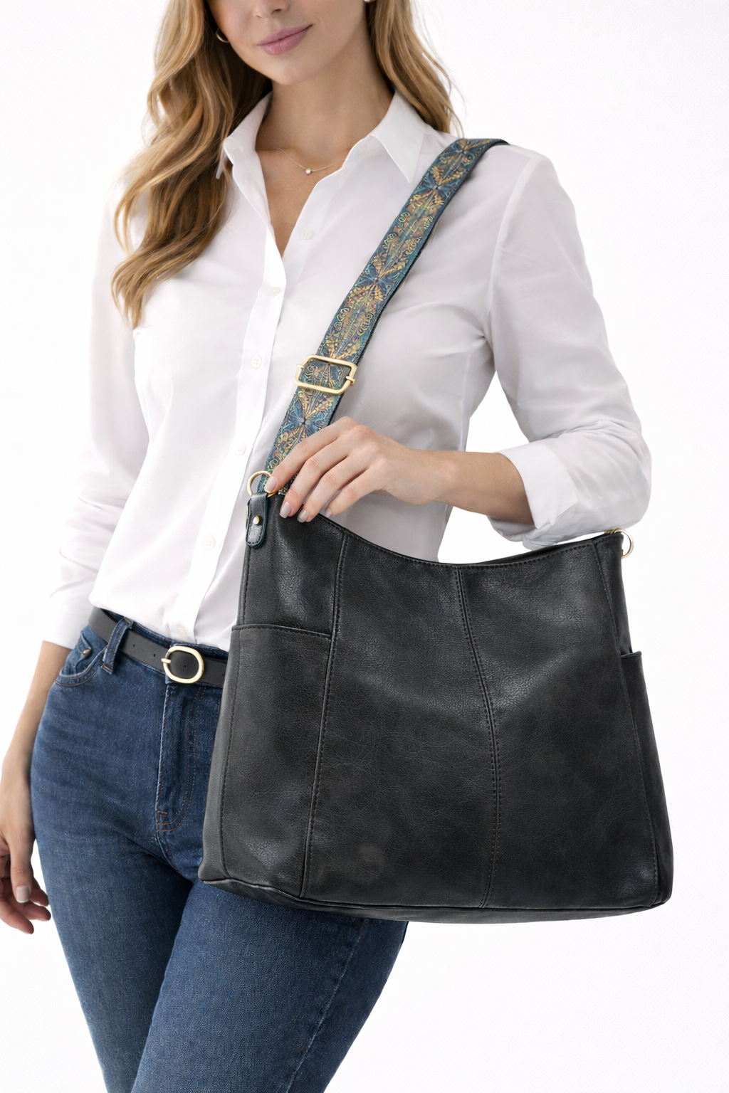 Elena | Bolso de hombro de piel