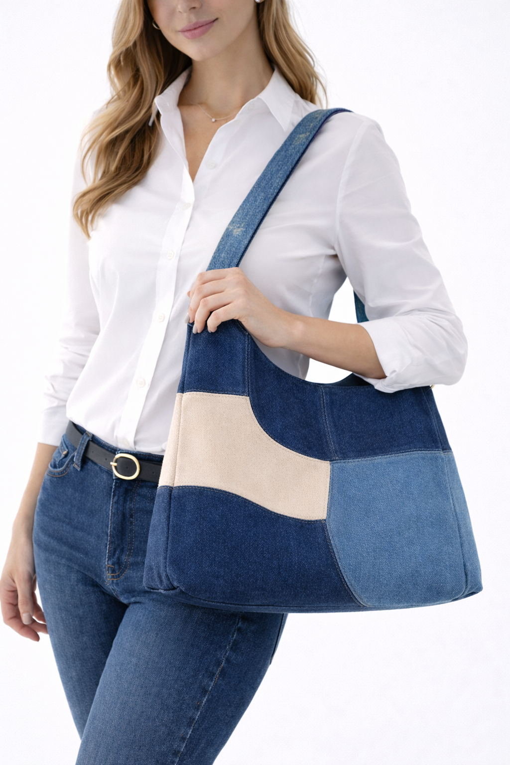 Mar | Bolso Con bloques azulados