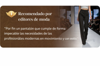 Pantalones de traje de mujer con cintura alta