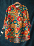 Tatiana – Camisa de lino estampada