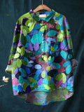 Tatiana – Camisa de lino estampada