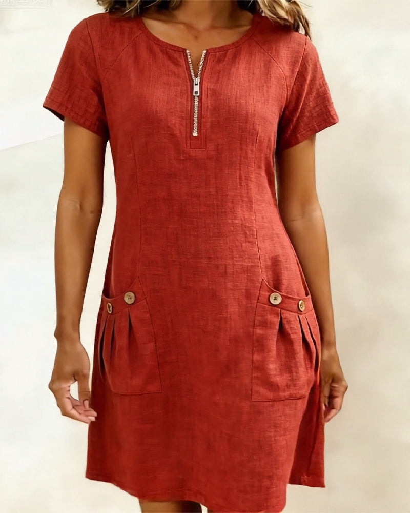 Anna | Vestido con cremallera