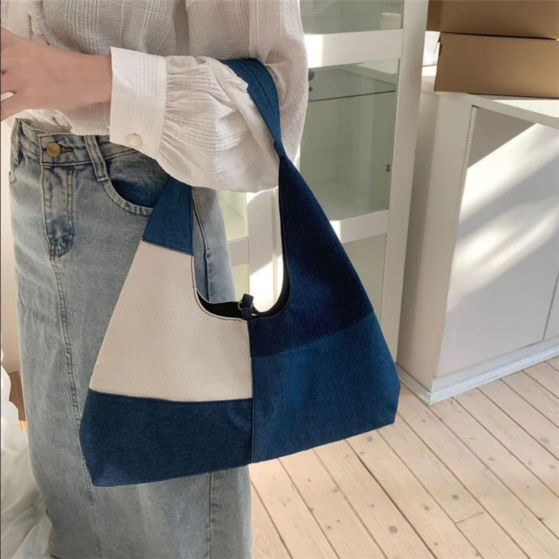 Mar | Bolso Con bloques azulados