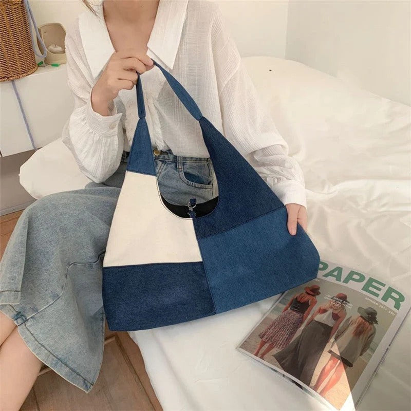 Mar | Bolso Con bloques azulados