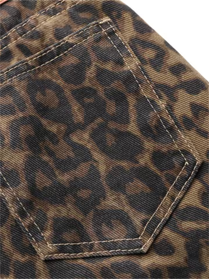 Pantalón estampado leopardo