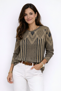 Blusa clásica rayada suave