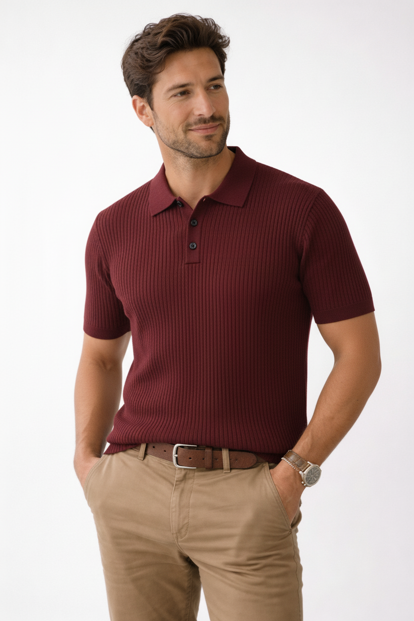 Jorge | Polo de punto cómodo